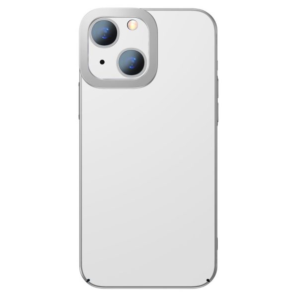 BASEUS GLITTER HARD PC CASE TRANSPARENT ELECTROPLATING COVER FOR IPHONE 13 SILVER (ARMC000312)