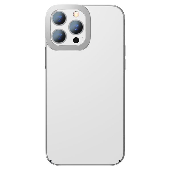 BASEUS GLITTER HARD PC CASE TRANSPARENT ELECTROPLATING COVER FOR IPHONE 13 PRO SILVER (ARMC000412)