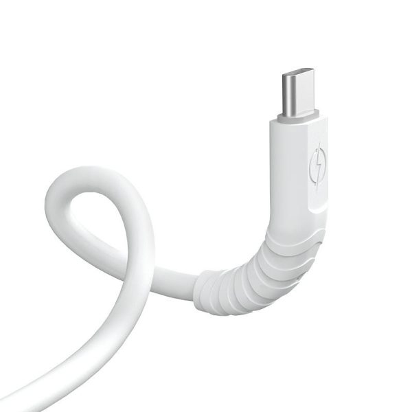 DUDAO CABLE, USB TYPE C CABLE - USB TYPE C 6A 100W PD WHITE (TGL3C)