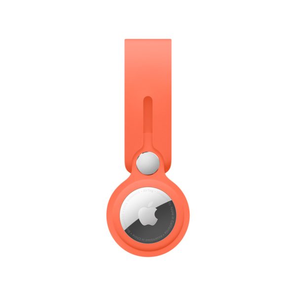 APPLE MK0X3ZM/A AIRTAG LOOP AIRTAG STRAP ELECTRIC ORANGE OPEN PACKAGE