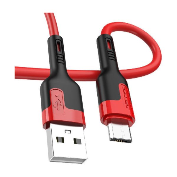 JELLICO USB CABLE - A6 3.1A MICRO USB 1M RED