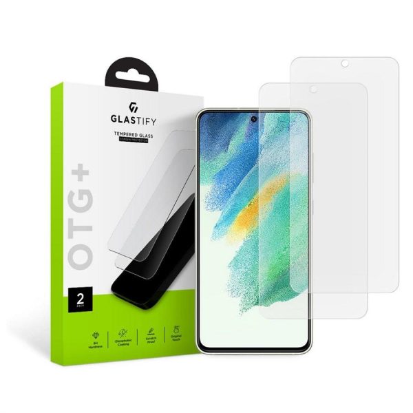TEMPERED GLASS GLASTIFY OTG+ 2-PACK GALAXY S21 FE CLEAR