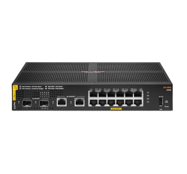 Aruba 6100 12G Class4 PoE
