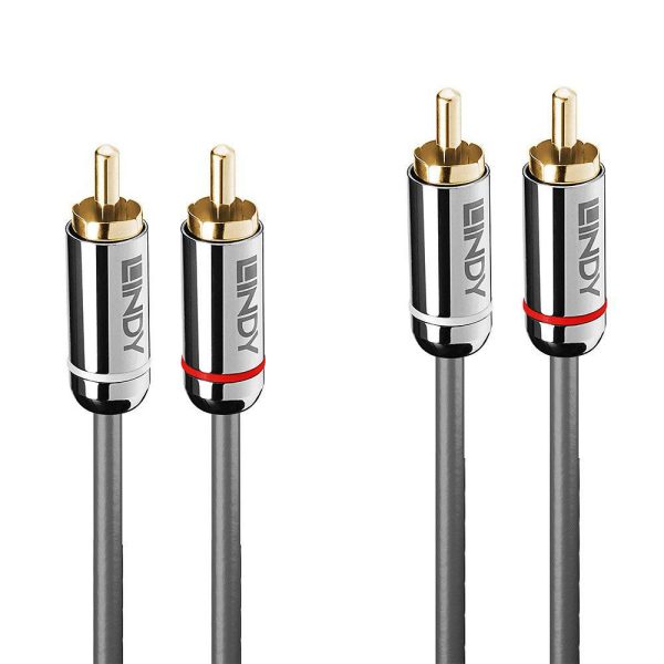 10M Dual Phono Cable, Cromo