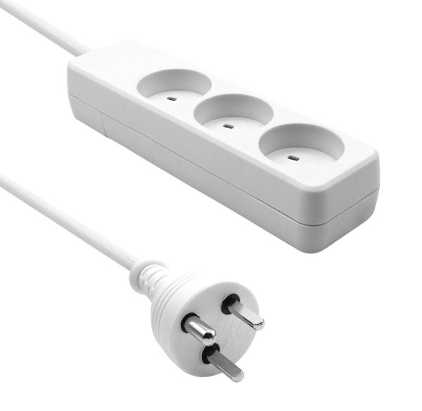 Danish IT Power Strip 3-way