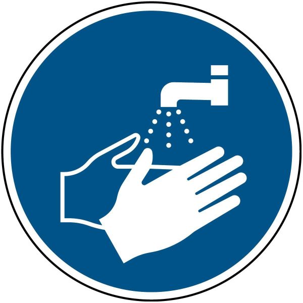 ISO Safety Sign - Wash your