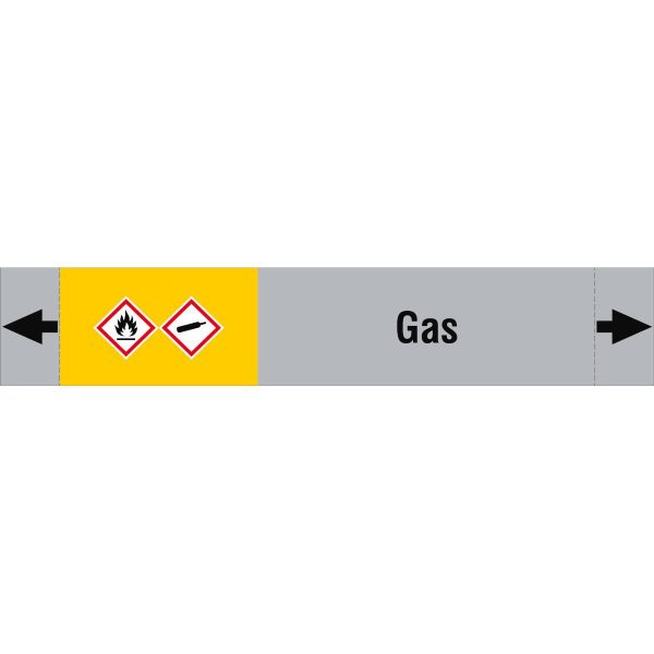 ISO 20560 Pipe Markers - Gas