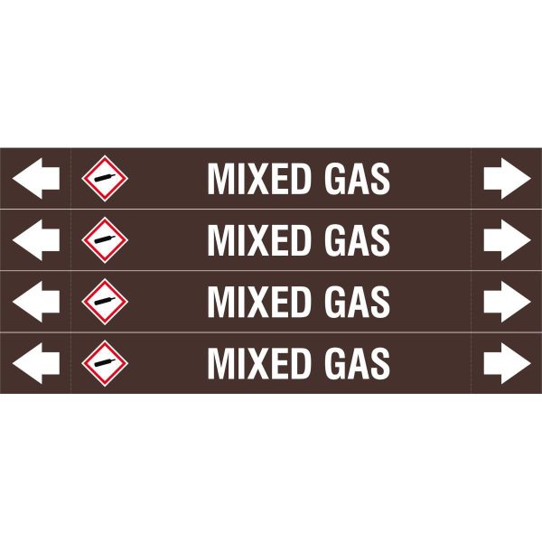 ASME - Pipemarkers - Mixed Gas