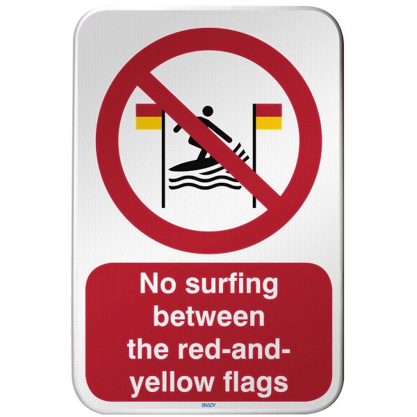 ISO Safety Sign - No surfing