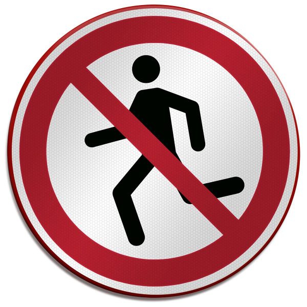 ISO Safety Sign - No running