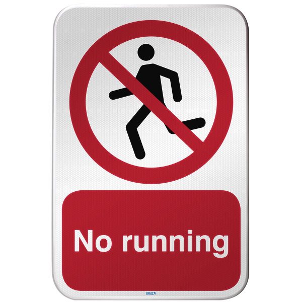 ISO Safety Sign - No running