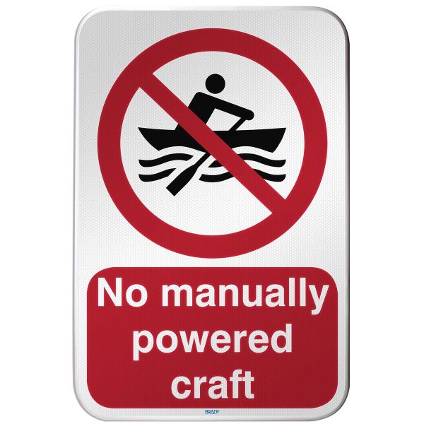 ISO Safety Sign - No manually