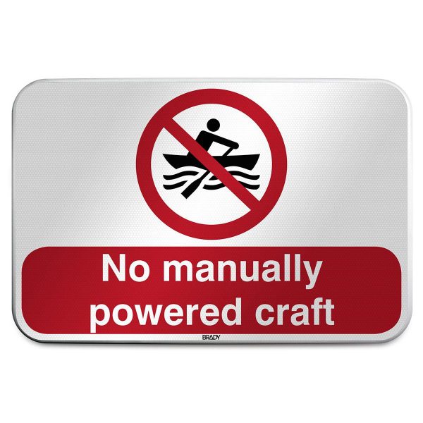 ISO Safety Sign - No manually