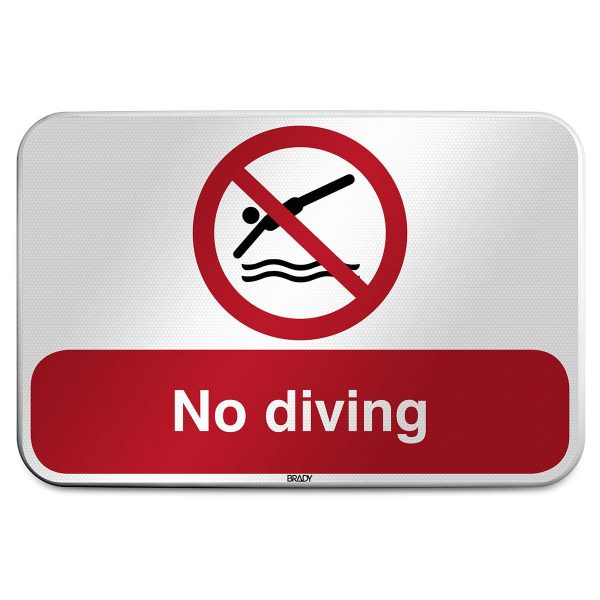 ISO Safety Sign - No diving