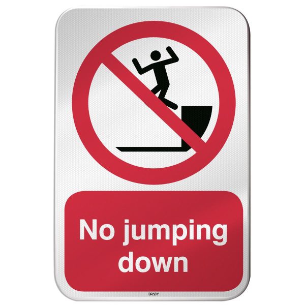 ISO Safety Sign - No jumping