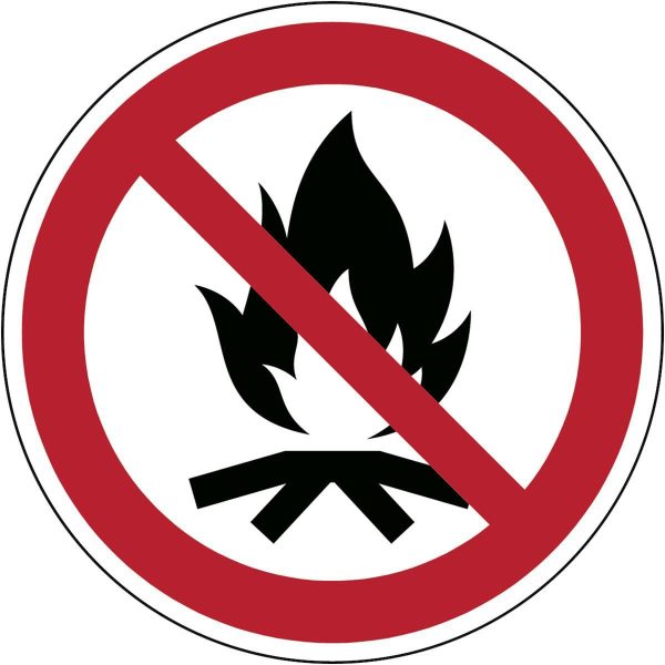 ISO Safety Sign - No Campfire