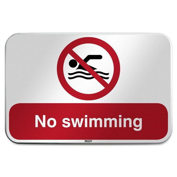 ISO Safety Sign - No swimming