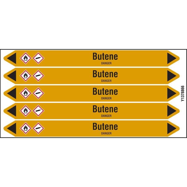 Individual Pipe Markers on a