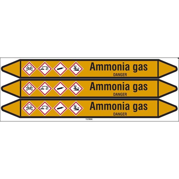 Individual Pipe Markers on a