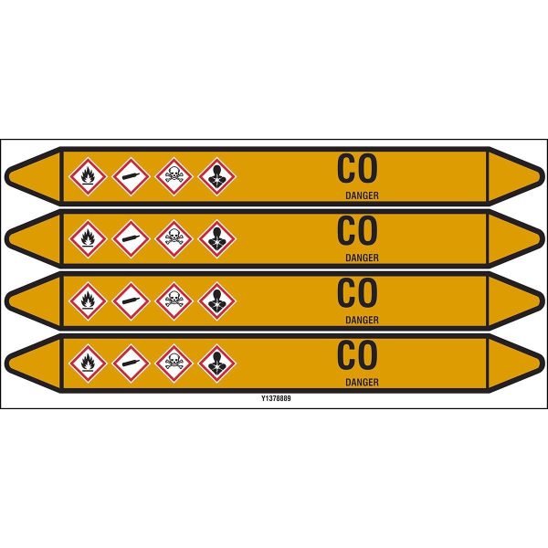 Individual Pipe Markers on a