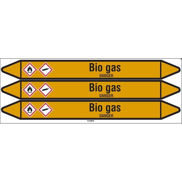 Individual Pipe Markers on a