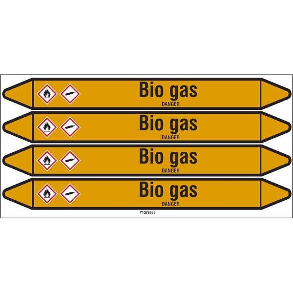 Individual Pipe Markers on a