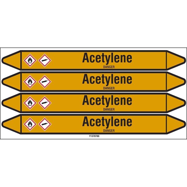Individual Pipe Markers on a