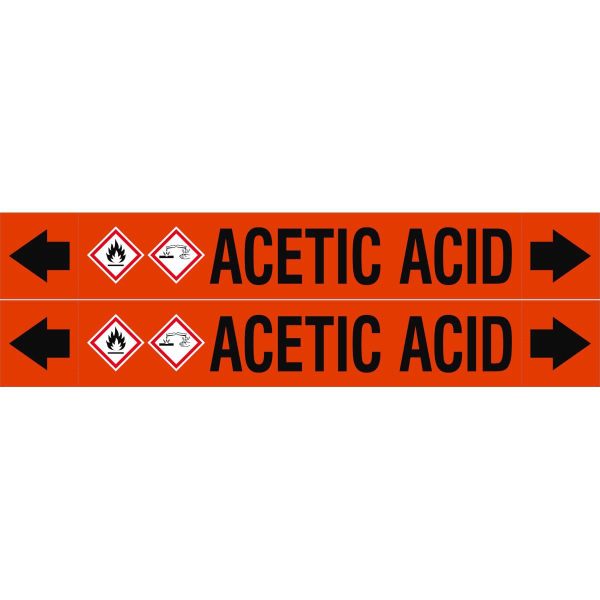 ASME - Pipemarkers - Acetic