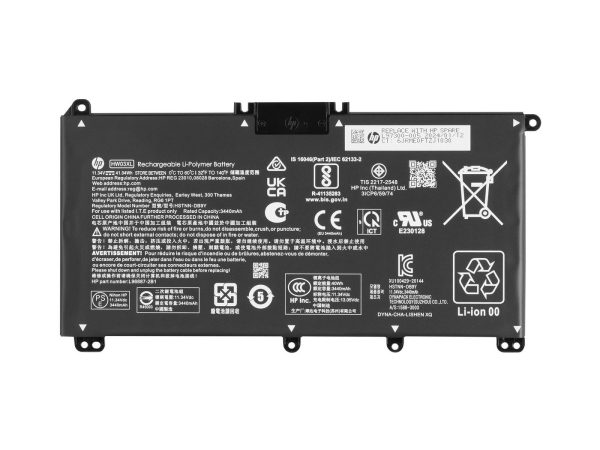 BATT 3C 41Wh 3.72Ah LI HW03041